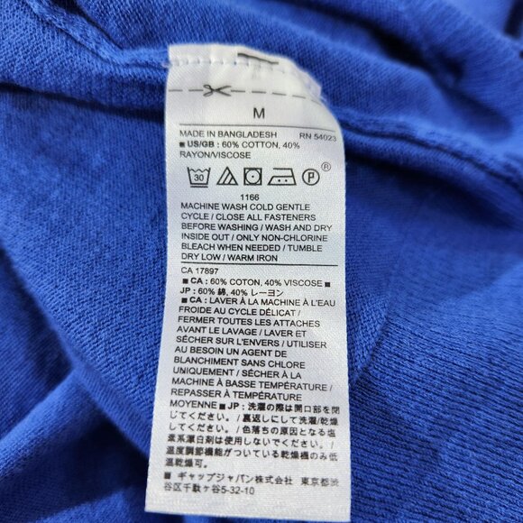 Banana Republic Blue Cotton/Viscose Cardigan Sweater Womens Size M - Picture 12 of 13